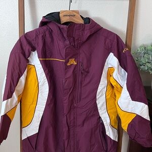 Columbia Minnesota Burgundy and Yellow Youth Jacket